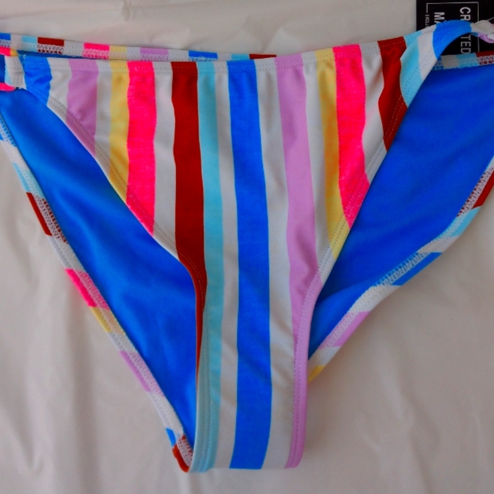 CALIFORNIA WAVES Bikini Bottom Stripe Ring swimwear